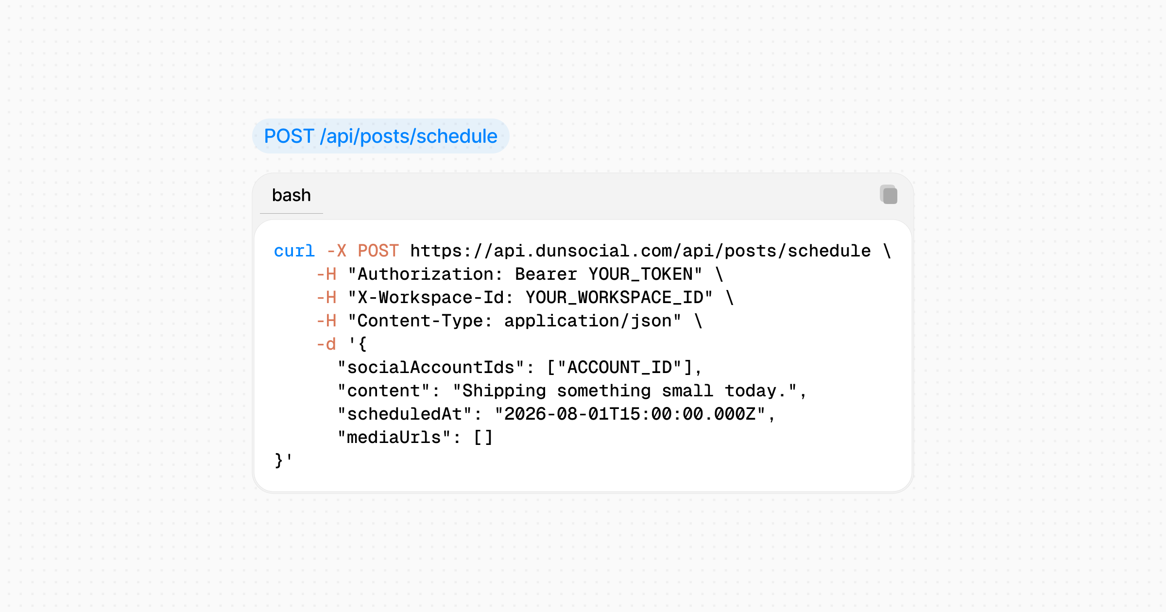 API request glimpse